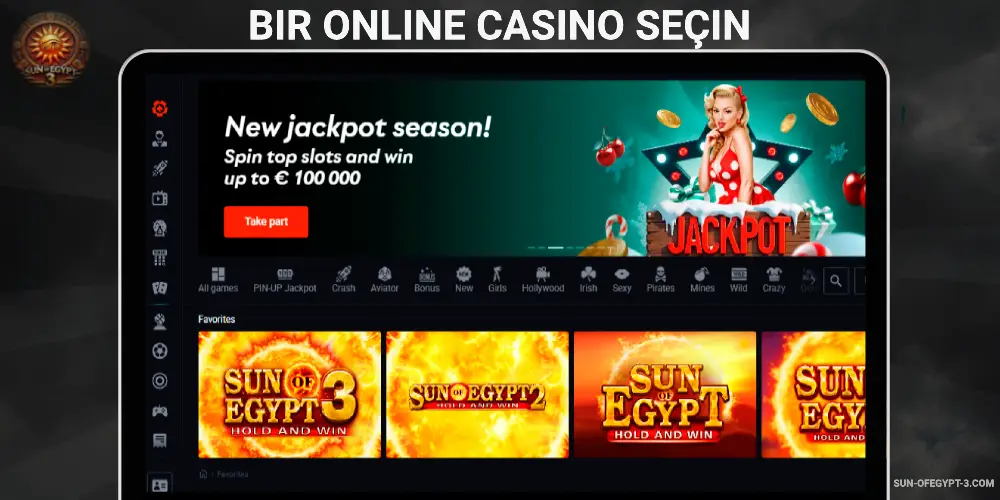 Adım 1 – Bir Online Casino Seçin