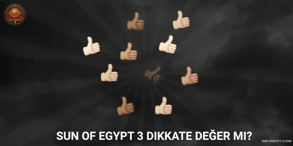 Sonuç – Sun of Egypt 3 Dikkatinizi Hak Ediyor Mu?