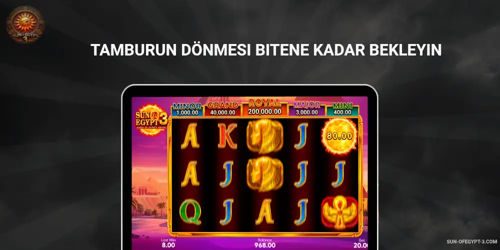 Adım 4 – Çarkın Dönüşünü Bekleyin
